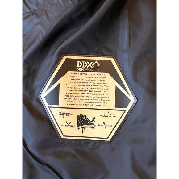 Dri Duck DDX‎ Atlas Mens Jacket Sz XL Water Resistant Full Zip Black *Branded - Picture 4 of 8
